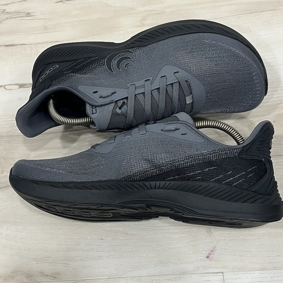 Topo Fli-Lyte 6 Mens Sz 7.5 Shoes Gray Black Road Race Running Trainer 3mm Drop - Picture 5 of 9